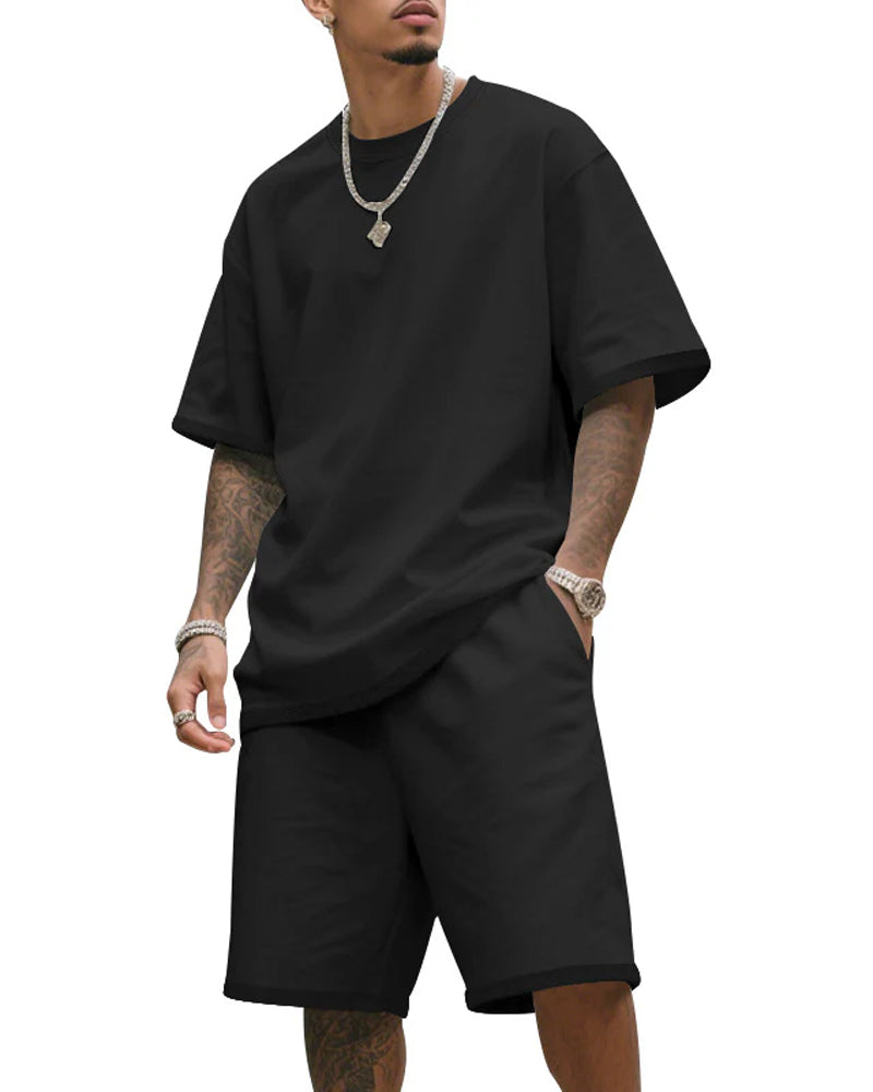 Short Sleeve Shorts Two-Piece Set