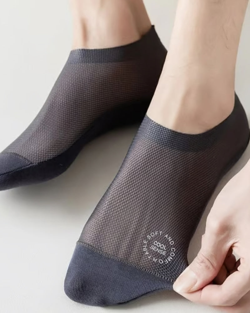 Ultra Thin Liner Socks Non Slip ComBed Cotton No Show Socks