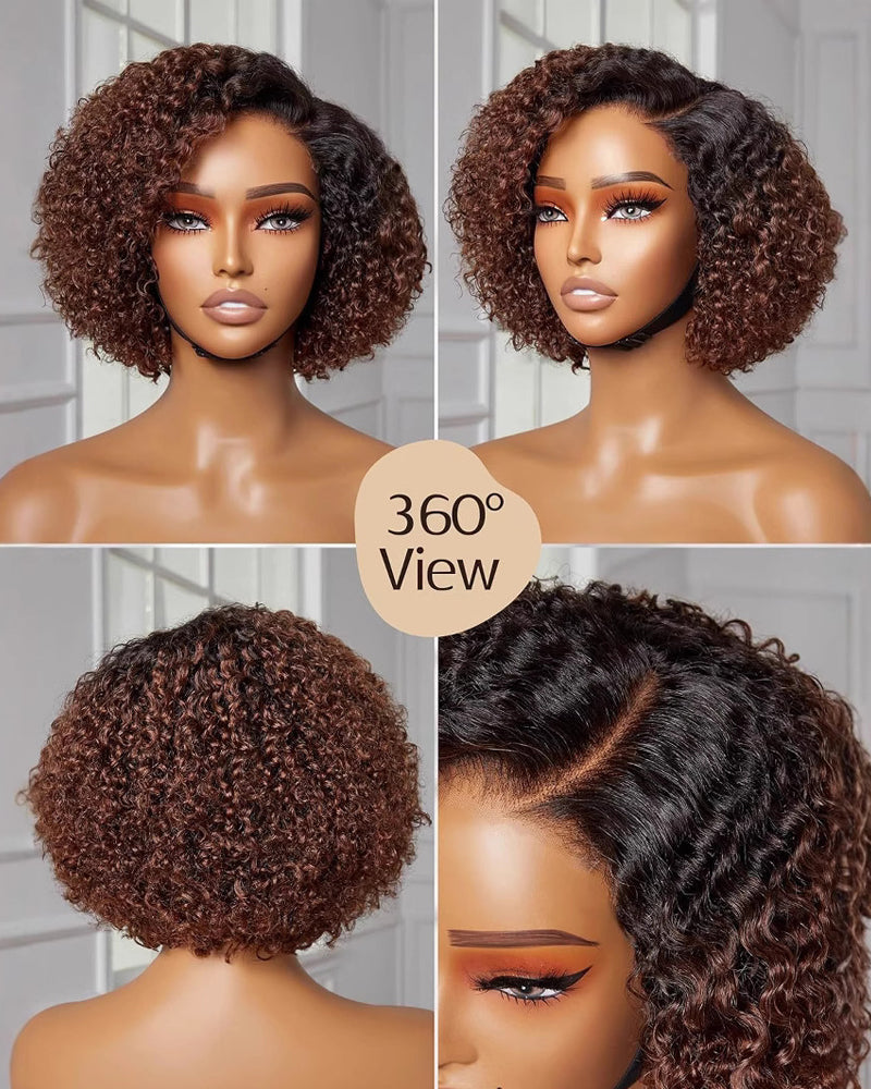 African Curly Wig Headset