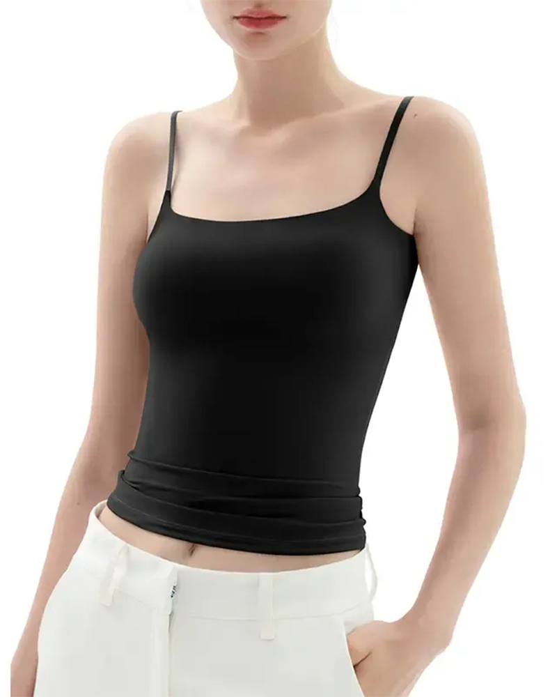 Seamless Spaghetti Strap Cami Top