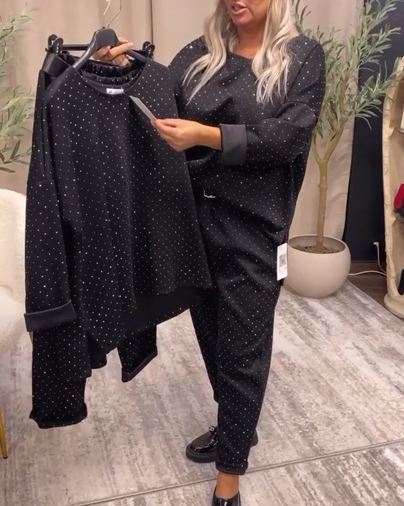 Round Neck Temperament Leisure Suit