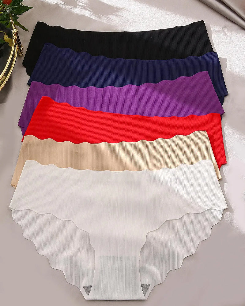 Solid Scallop Edge Comfort Lingerie