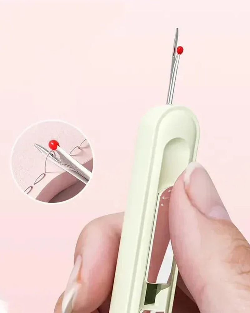 2-in-1 needle threader and seam winder tool