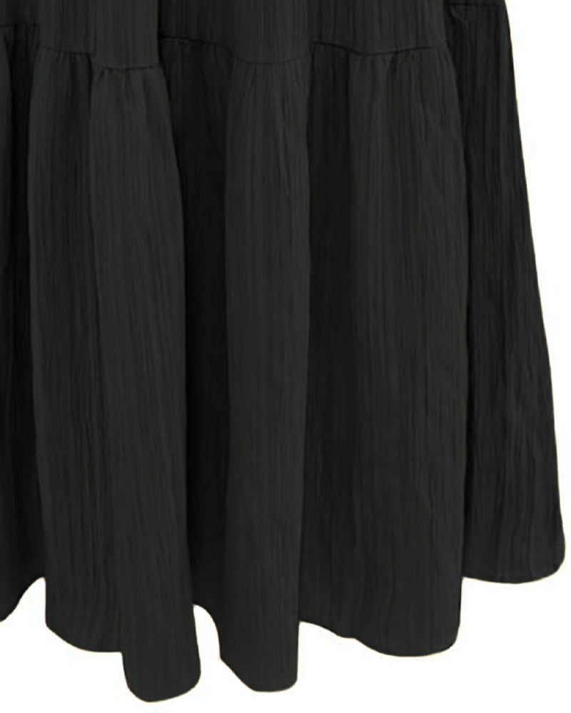 Fashion Solid Halter Dress