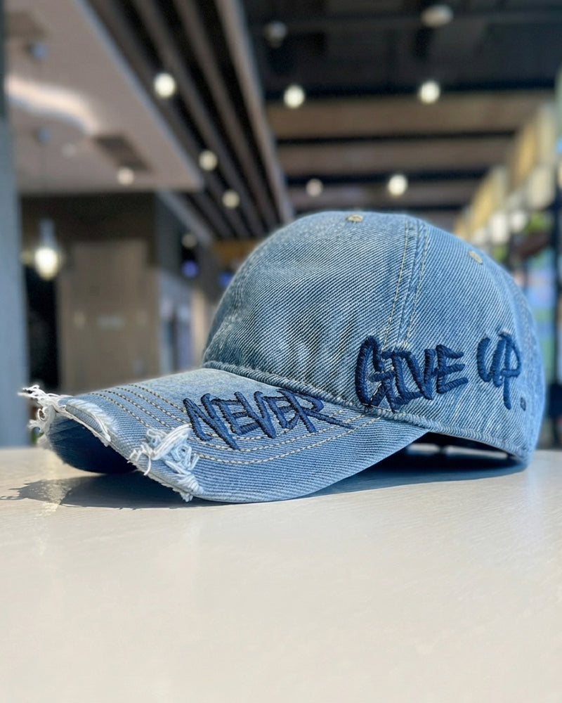 Cool Unisex Distressed Embroidered Hat