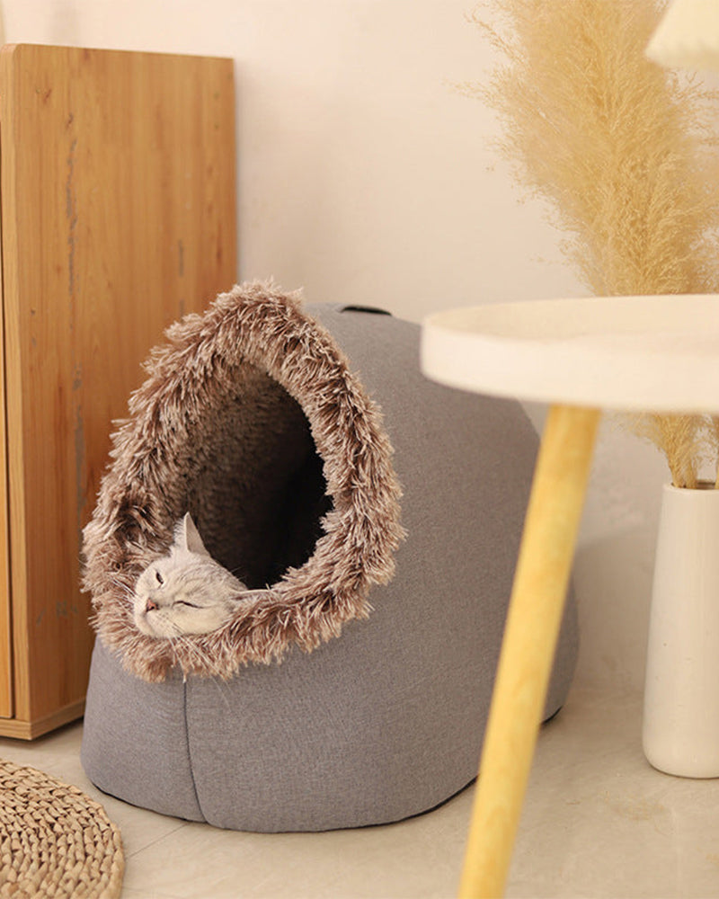 OFFWinter Warm Pet Cave Bed