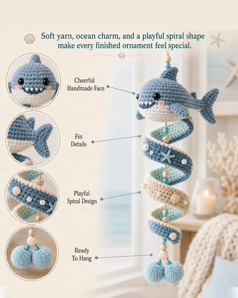Ocean Wind Chime Knitted Material Bag