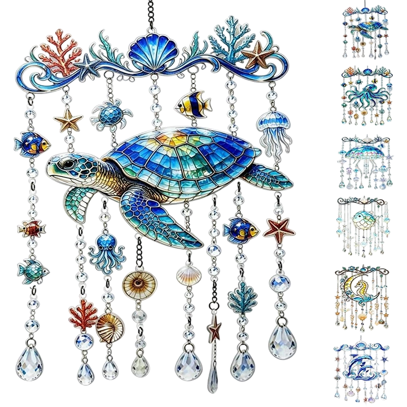2D Ocean-Themed Wind Chime