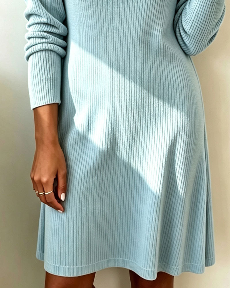 Print Cowl Neck Dress