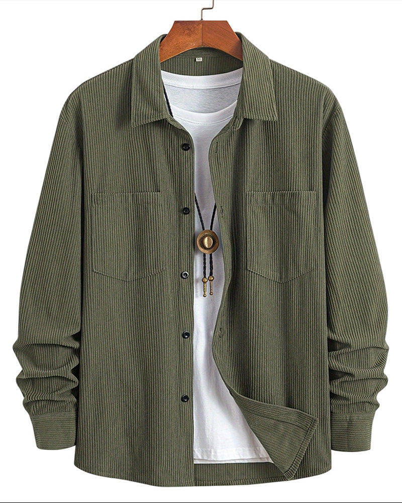 👔Men's Casual Corduroy Shirt Jacket – Classic Texture Meets Everyday Comfort