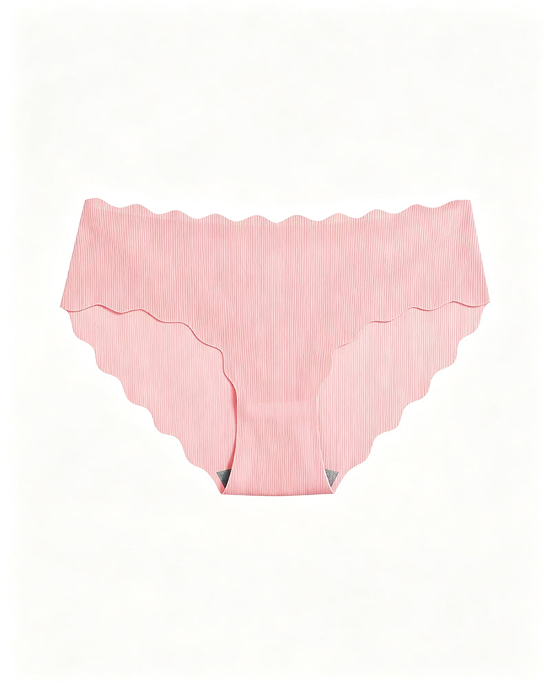 Solid Scallop Edge Comfort Lingerie