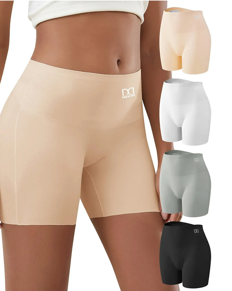 Mid-Rise Solid Color Shorts