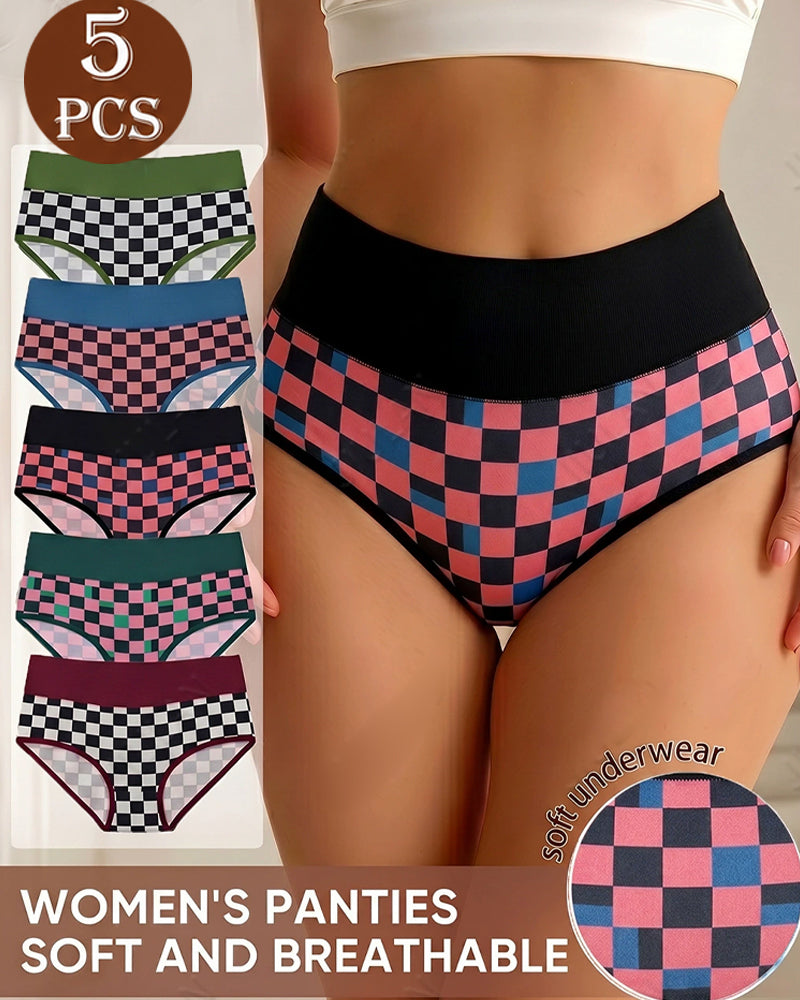 5-Pack Seamless High-Waist Briefs Set