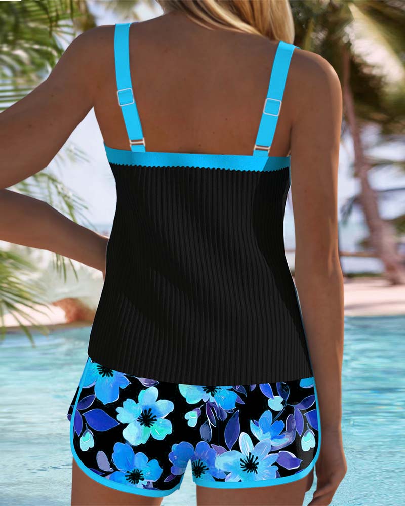 Aumora  Beach Pants Two-Piece Tankini