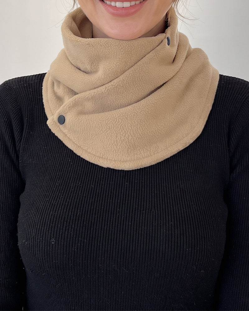 Classic Solid Color Velvet Neck Warmer