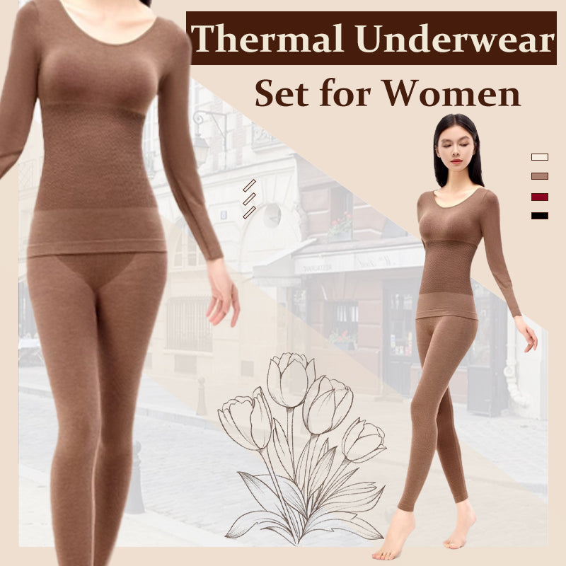 Ultra Thin Seamless Thermal Underwear For Women