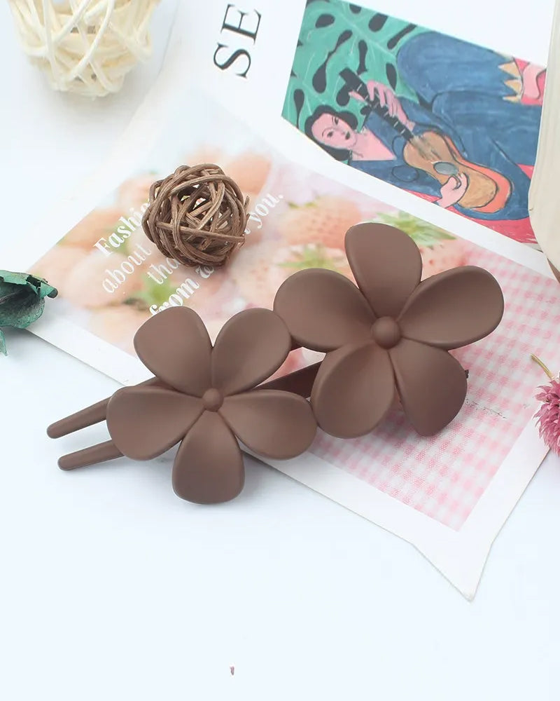 Girls‘ Floral Back Hair Clips