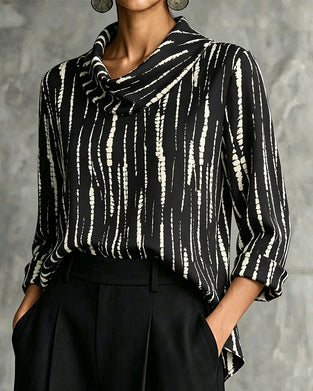 Draped Cowl Neck Line Top