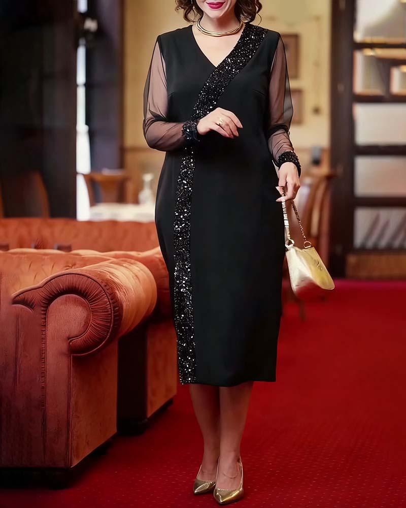 Solid Color Fashionable Straight Dress