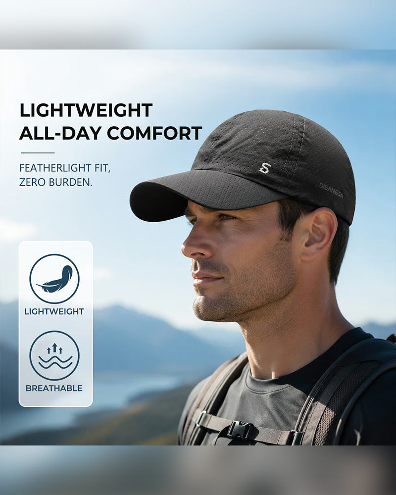 ☀️ Breathable Cool Perforated Baseball Cap | Lightweight Sun Protection Hat