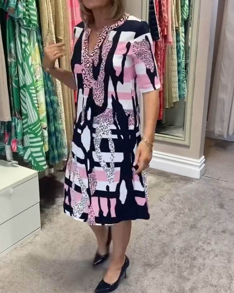 Women's leopard print midi dress