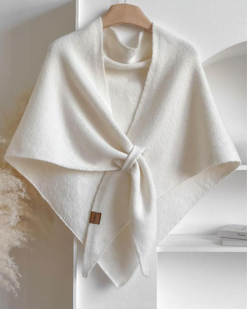 Fashion Solid Triangle Shawl Cloak