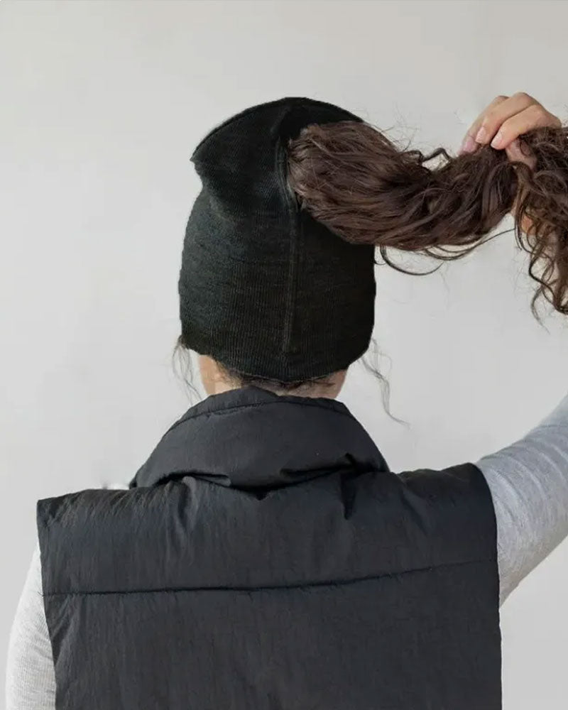 Knitted Magnetic Fashion Ponytail Beanie