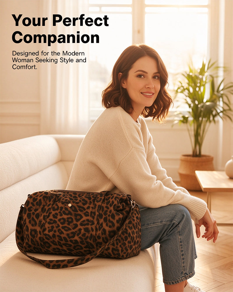 Large Capacity Leopard Print Tote Bag