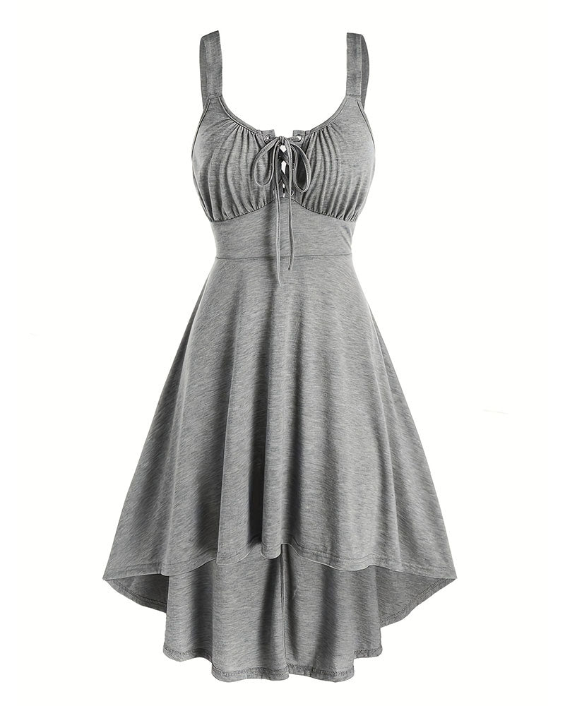 Irregular Strap Casual Dress