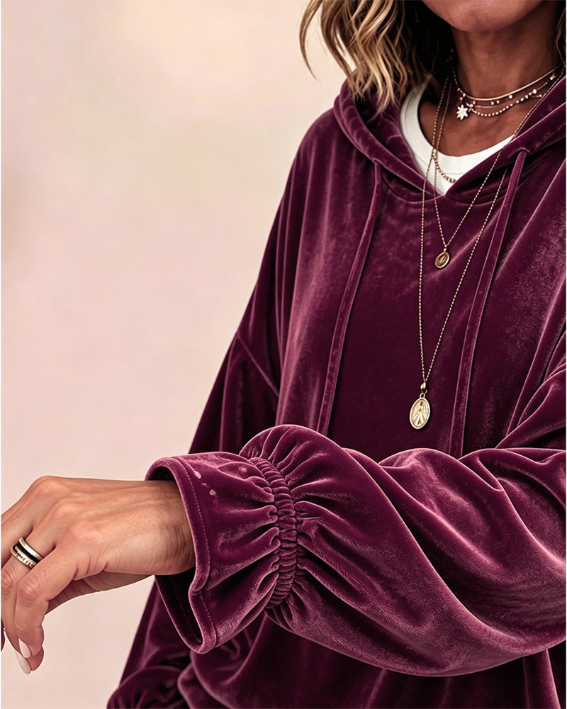 Solid Color Long Sleeve Hoodie