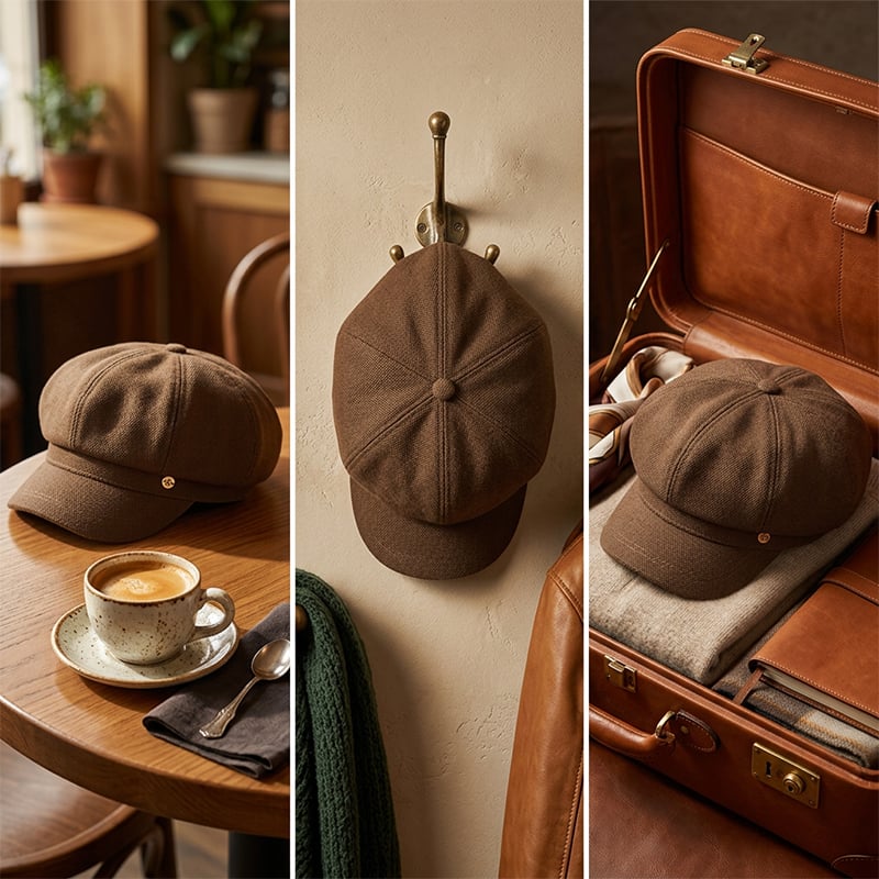 British-Style Newsboy Cap