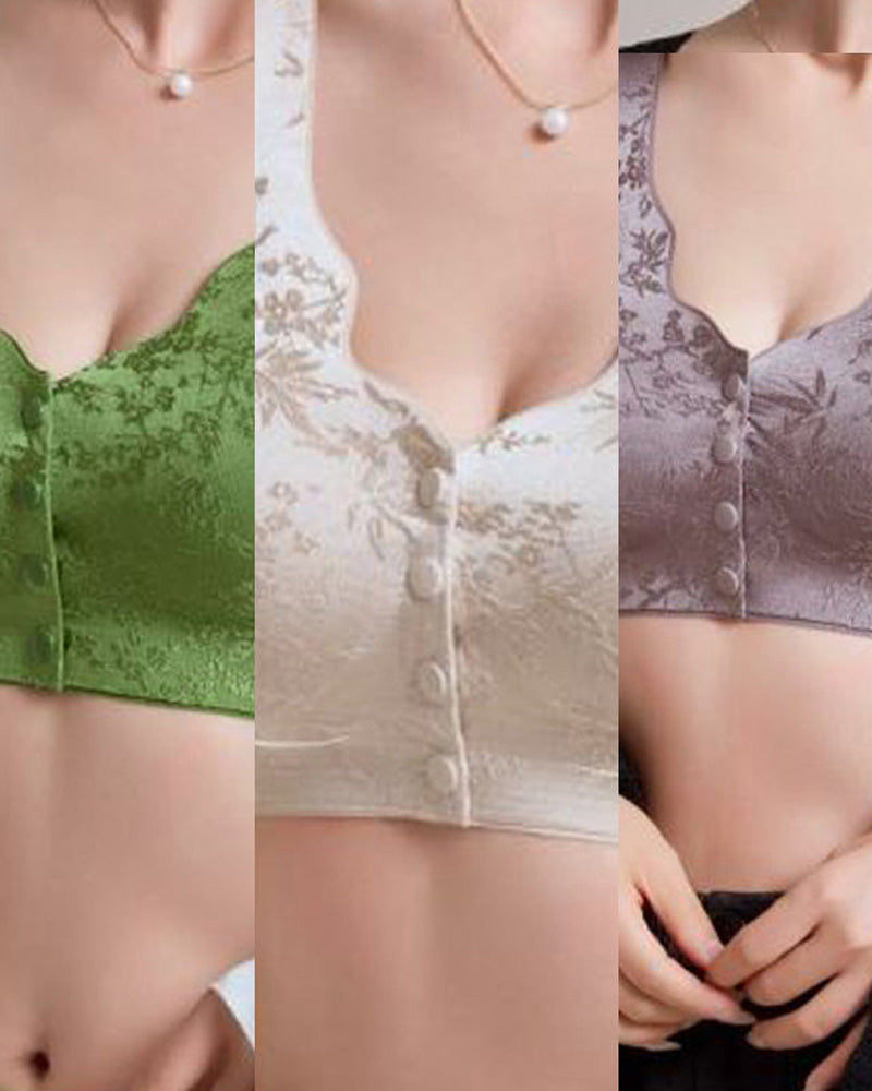 Comfort Front Closure & Wire-Free Seamless Bra