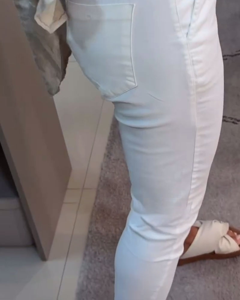 Aumora Drawstring Casual Pencil Pants