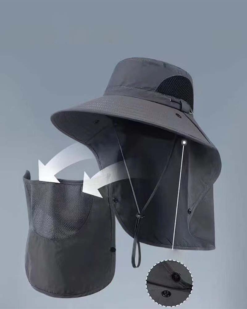 Face Covering Sun Protection Bucket Hat