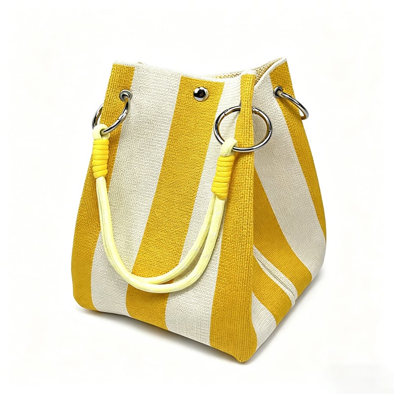 Mini Knit Bucket Tote Bag