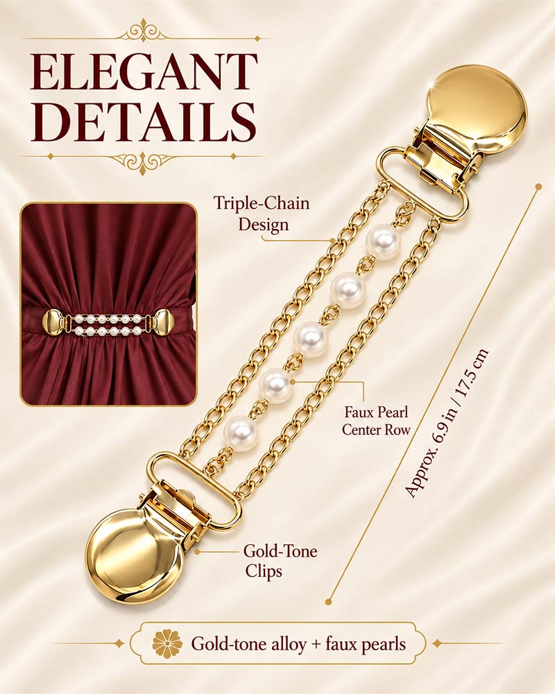 📿Multi-use Waist Cinch Clip | Cardigan & Shawl Clothing Fastener💎
