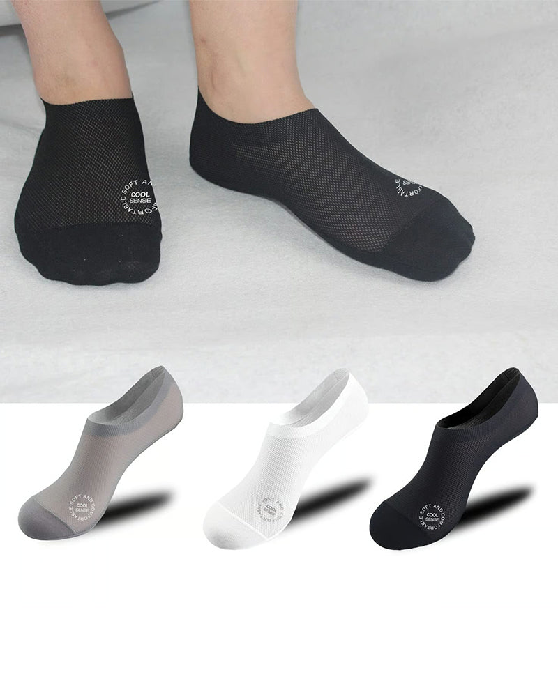 Men's Ice Silk Boat Socks
