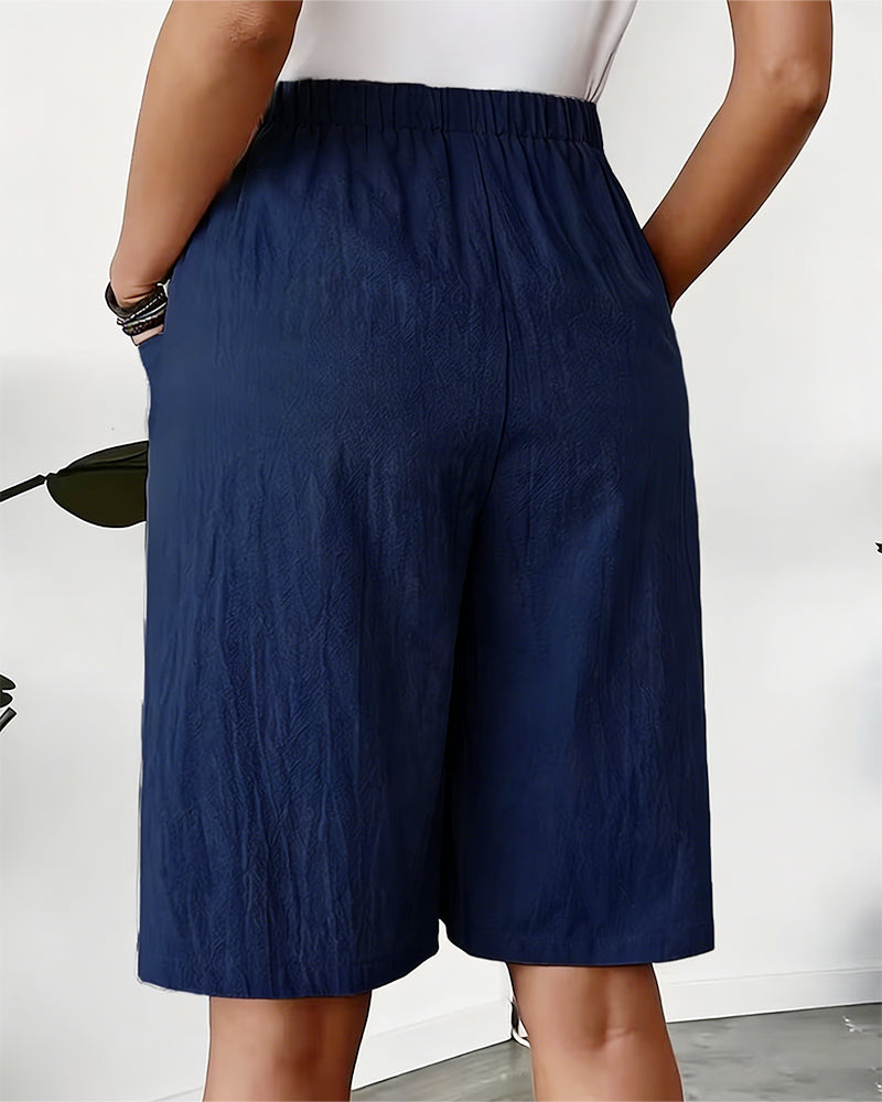 100% Cotton Casual Pocket Design Shorts