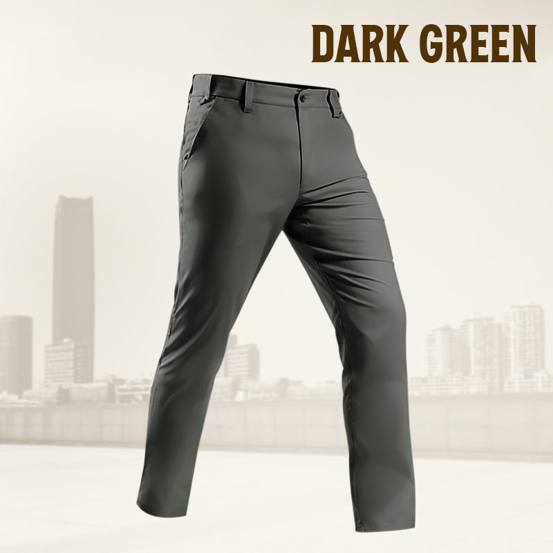Men's Active Khaki Pants With Expandable Waistband