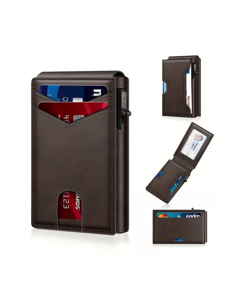 Automatic Pop-Up Bifold Card Holder