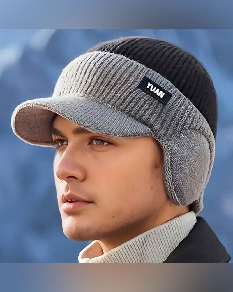 Winter Windproof Thermal Cap with Visor