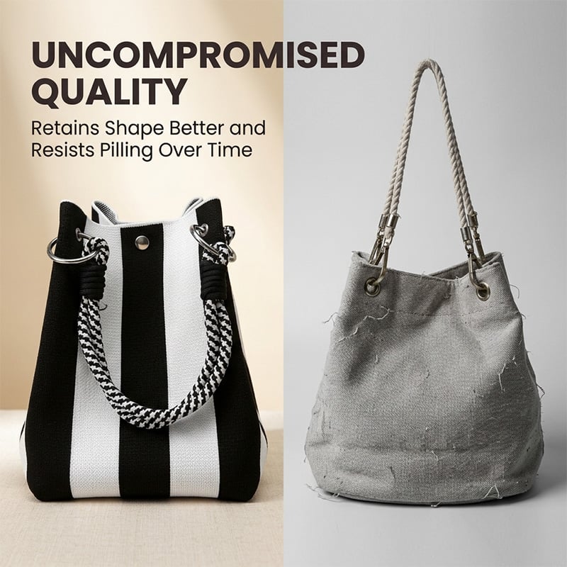Mini Knit Bucket Tote Bag