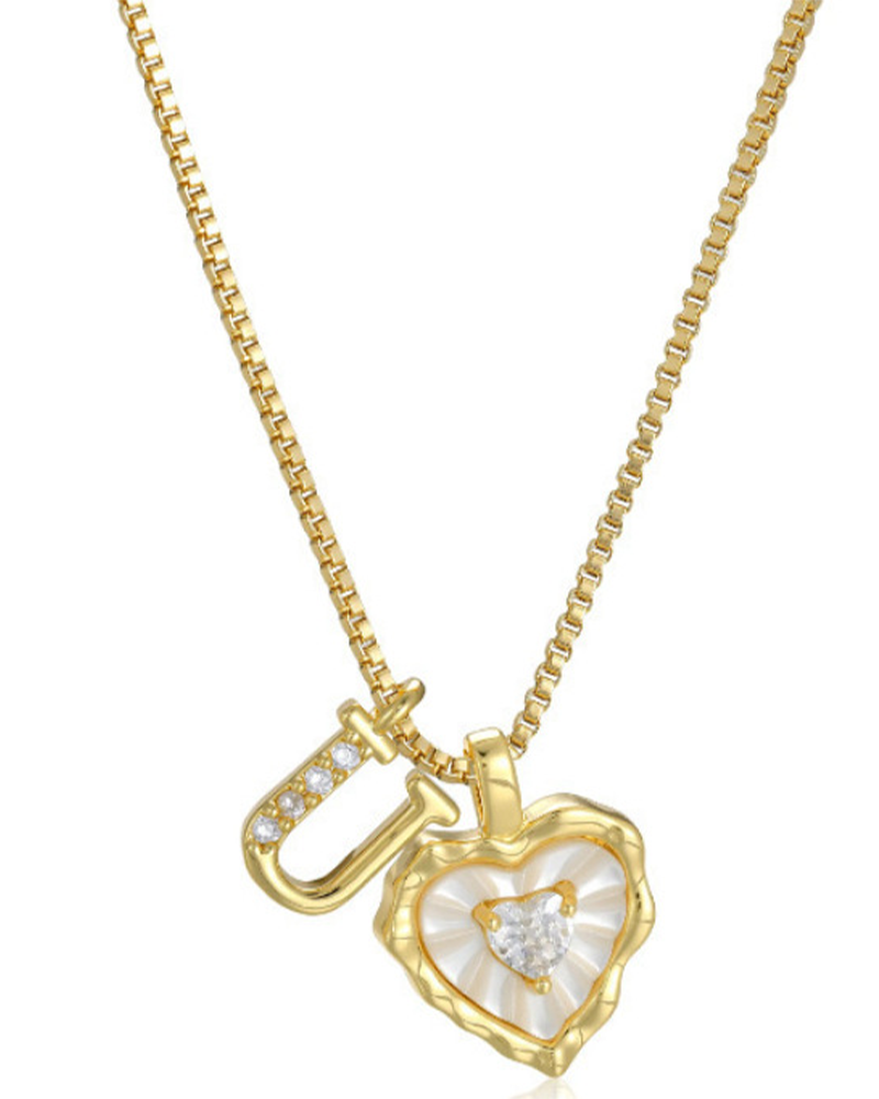 A–Z Micro Pave Letter Pendant Necklace