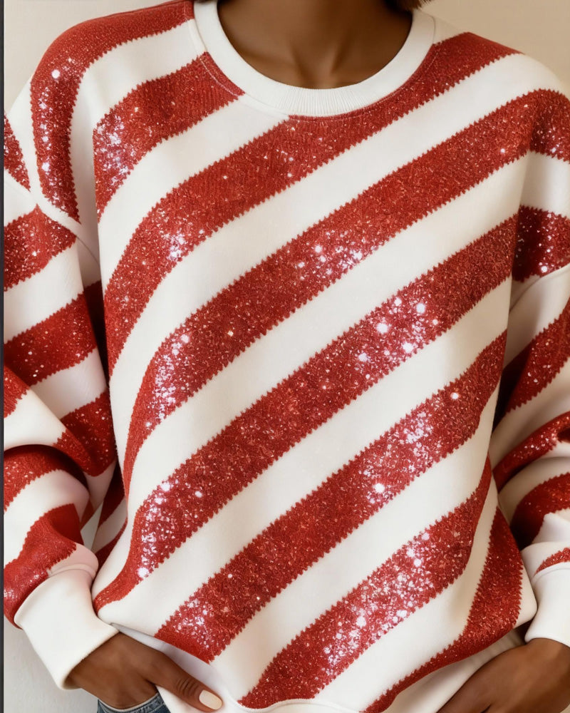 Strapless Crew Neck Sweatshirt