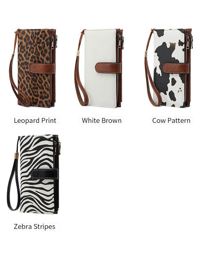 Women Zipper Long Wallet Trendy Exquisite Gift Wallet