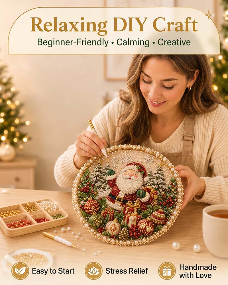 🌸🌻 Four Seasons & Holiday Pearl Art Hanging Wreath Kit 🍂🎄