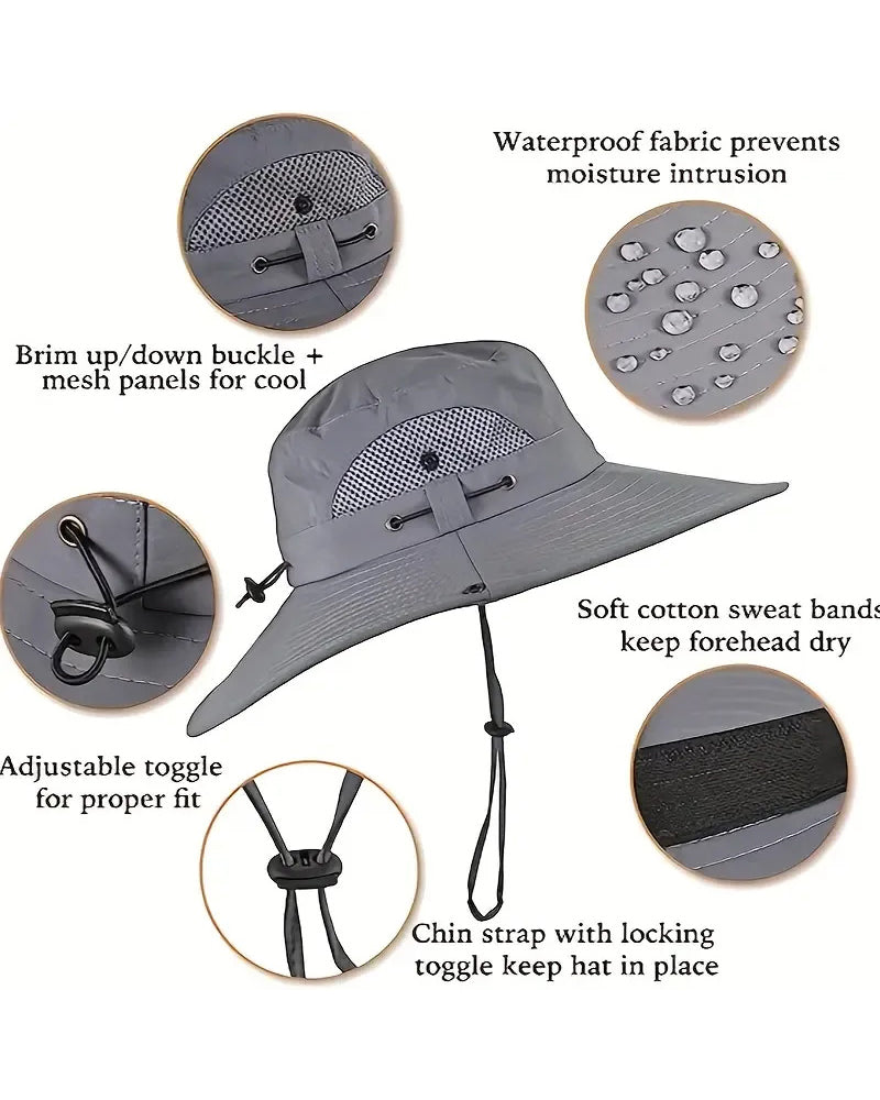 New Solar-Powered Outdoor Cooling Fan Hat
