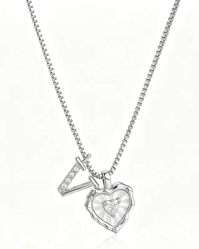 A–Z Micro Pave Letter Pendant Necklace