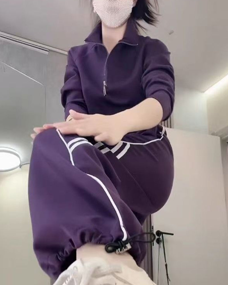 Casual Sports Figure-Flattering Two-Piece Sets