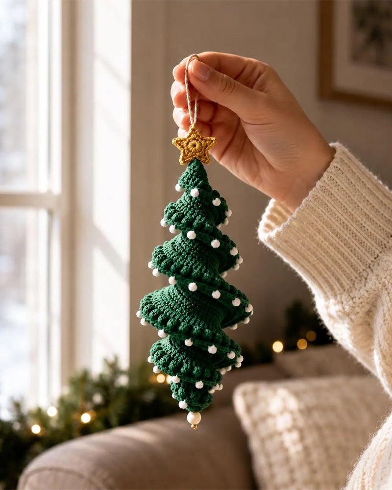 ☃️ DIY Spiral Crochet Snowman Kit